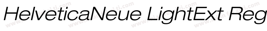 HelveticaNeue LightExt Regular字体转换